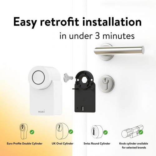 Cerradura inteligente Nuki Smart Lock Go +Nuki Keypad Teclado de Seguridad para Puertas