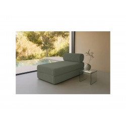 Chaise longue convertible XL de pana verde
