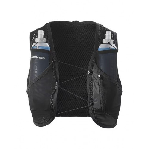 Chaleco de running unisex con bidones incluidos Active Skin 8 Salomon Negro