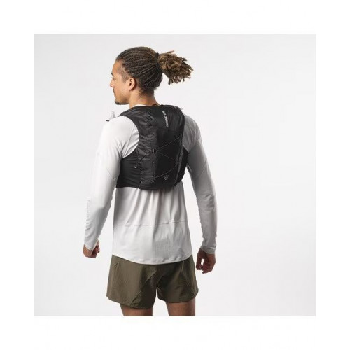 Chaleco de running unisex con bidones incluidos Active Skin 8 Salomon Negro