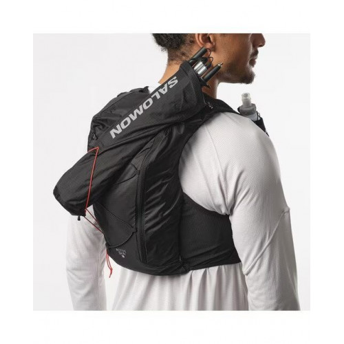 Chaleco de running unisex con bidones incluidos Active Skin 8 Salomon Negro