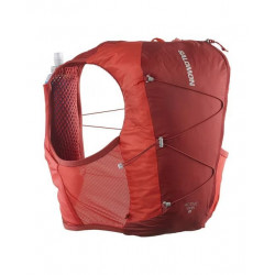 Chaleco de running unisex con bidones incluidos Active Skin 8 Salomon Rojo