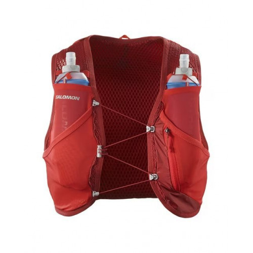 Chaleco de running unisex con bidones incluidos Active Skin 8 Salomon Rojo