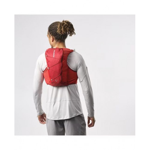 Chaleco de running unisex con bidones incluidos Active Skin 8 Salomon Rojo