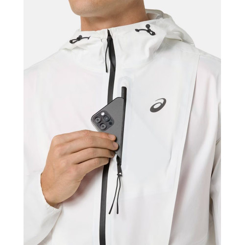 Chaqueta impermeable de hombre Fujitrail Elite Waterproof Jacket Asics Natural