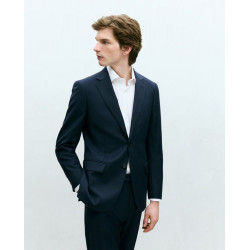 Chaqueta traje separate de hombre regular lavable Azul marino