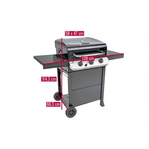 CHAR BROIL Barbacoa de gas de 3 quemadores «310B»