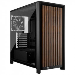 Chasis Corsair FRAME 4000D Wood RS panel madera nogal 4 ventiladores PWM