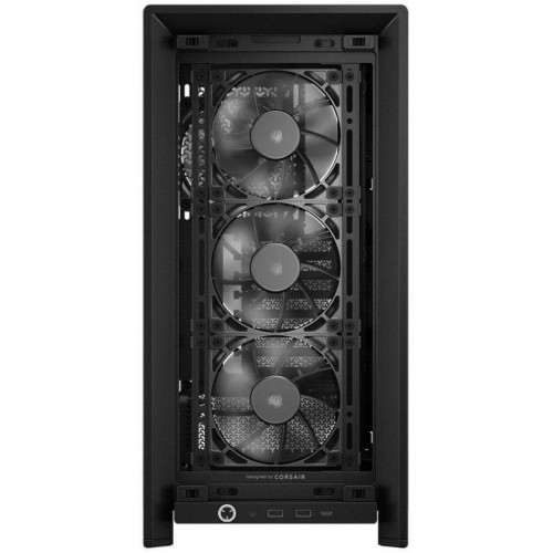 Chasis Corsair FRAME 4000D Wood RS panel madera nogal 4 ventiladores PWM