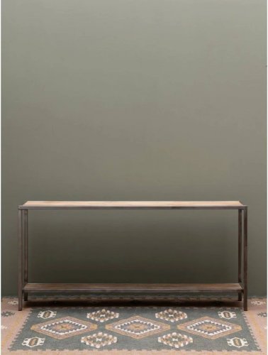 Chehoma Consola de metal gris