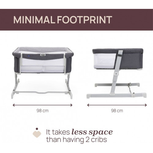 Chicco Next2me Twins grey