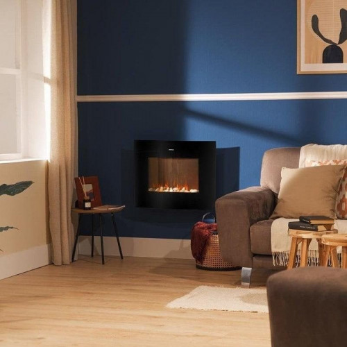 Chimenea Cecotec ReadyWarm 2650 Curved Flames Connected WiFi 2000W curvo negra
