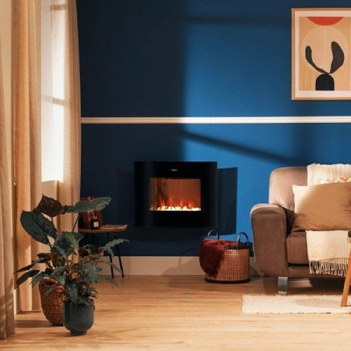 Chimenea Cecotec ReadyWarm 2650 Curved Flames Connected WiFi 2000W curvo negra