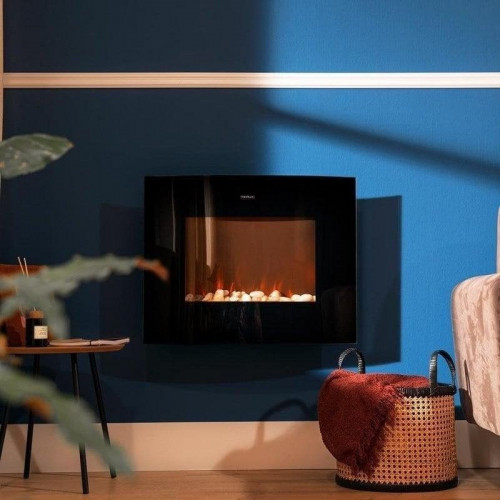 Chimenea Cecotec ReadyWarm 2650 Curved Flames Connected WiFi 2000W curvo negra