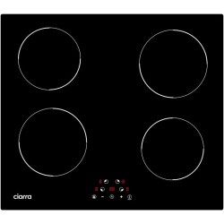Ciarra Placa inducción 59cm 6000w Placa Vitrocerámica Temporizador Pulsador táctil cd4bih-d