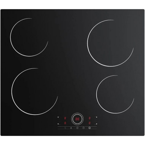 Ciarra Vitrocerámica Encastrable 60cm Para Cocina Familiar 4 Fuegos