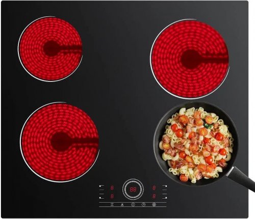 Ciarra Vitrocerámica Encastrable 60cm Para Cocina Familiar 4 Fuegos