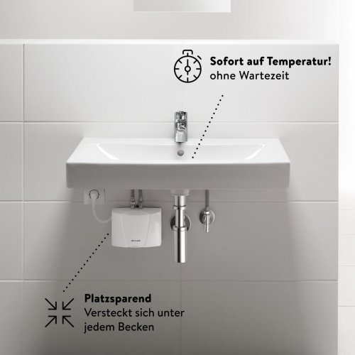 CLAGE calentador de agua + válvula, 2 l/min, sin presi&oa