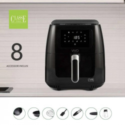 Classe Freidora de Aire 6.5 litros negro brillo VIVO Air fryer