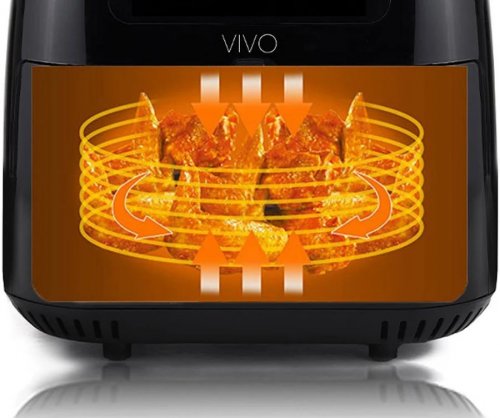 Classe Freidora de Aire 6.5 litros negro brillo VIVO Air fryer