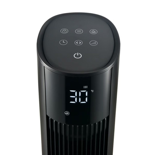 Climatizador evaporativo EuroVolter oscilante Negro