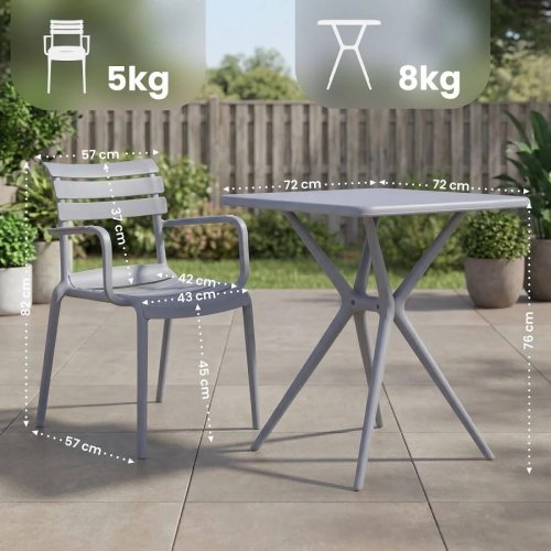 Clp Gartenmbel-Set Avena mit 2 Sthlen