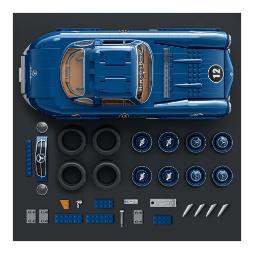 Coche de bloques de construcción Mercedes-Benz 300 SL Hot Wheels Mega