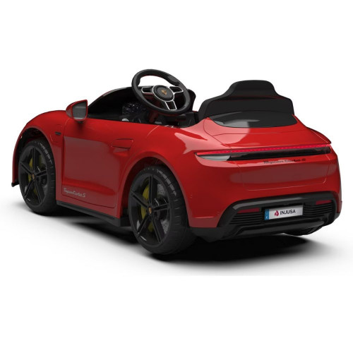 Coche Porsche Taycan Turbo S 12V Rojo Injusa
