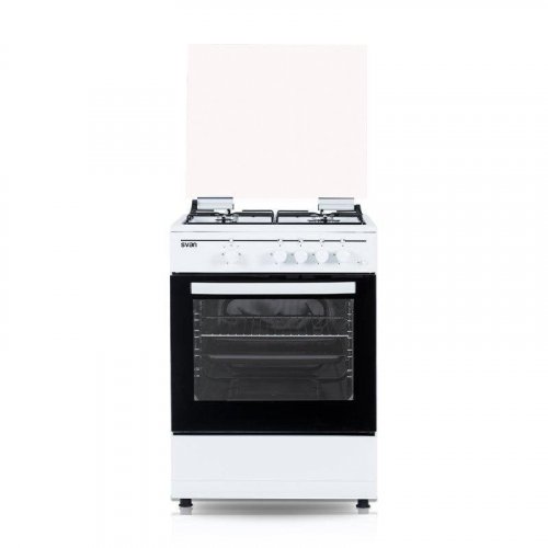Cocina de gas Svan SKG4601 ancho 60 cm blanca 4 quemadores horno 59L