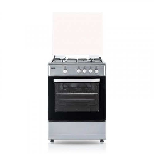 COCINA GAS SVAN 60CM INOX HORNO 59L