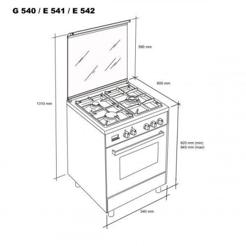 Cocina Meireles G 540 X NAT