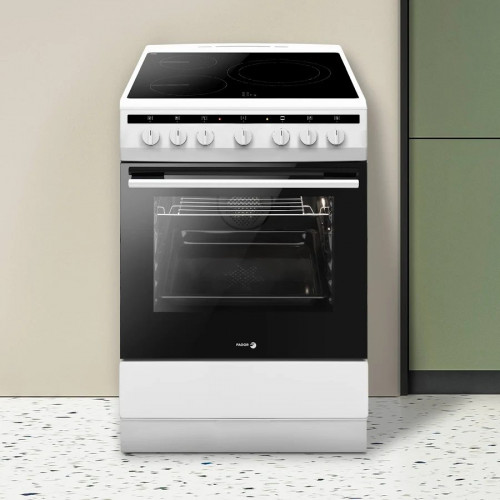 Cocina vitrocerámica Fagor 3clv-500bb 4 quemadores y horno eléctrico