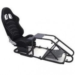 Cockpit Simulador de Carreras Sim Rig 1 Asiento Baquet Esports PS5 Xbox PC
