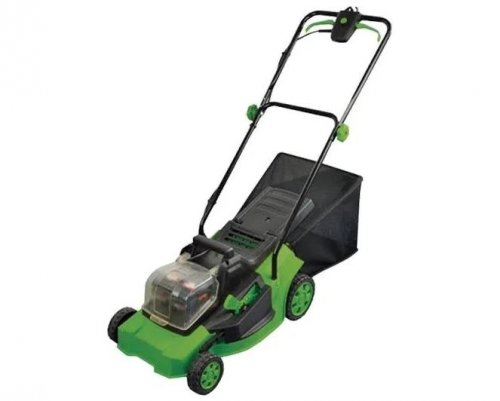 Cofan Cortacesped Eléctrico con Ruedas 36V 3200 Rpm 5 Posiciones de Corte