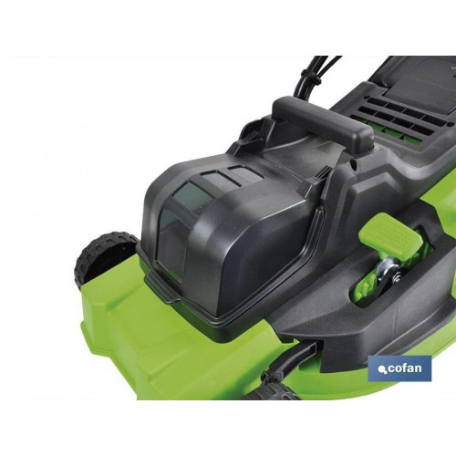 Cofan Cortacesped Eléctrico con Ruedas 36V 3200 Rpm 5 Posiciones de Corte
