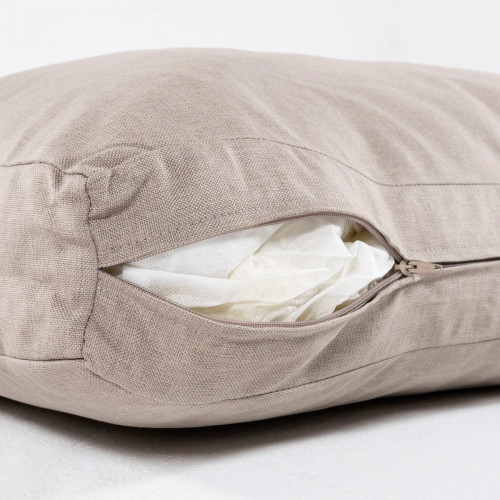 Cojín de asiento y respaldo para palet de exterior desenfundable en olefin marrón 250 g de alta calidad