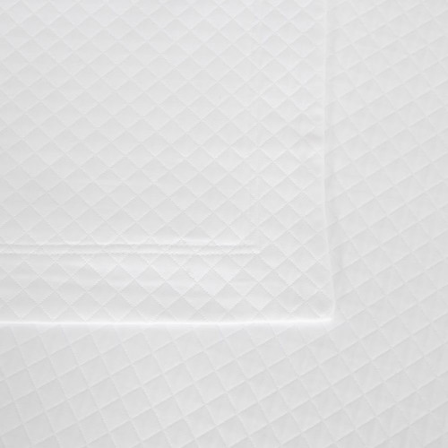 Colcha en piqué de algodón Hotel Melody Frette Blanco