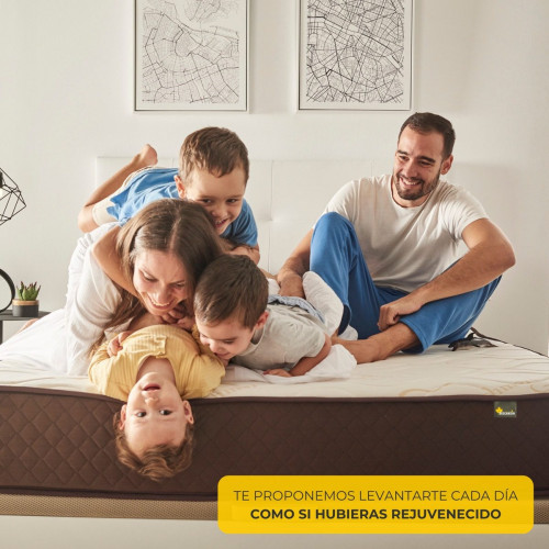 Colchón 150x200, Viscoelástico Alta Firmeza Descansin, Ideal para Personas con Dolores de Espalda, Premium, Tejido Transpirable y Antiacaros