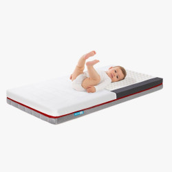 Colchón Ecus Kids Pigü Antiplagiocefalia transpirable blanco (disponible en varias medidas) Blanco