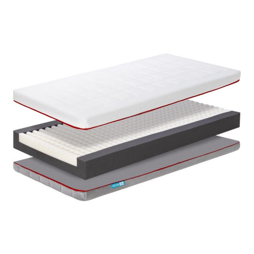 Colchón Ecus Kids Pigü Antiplagiocefalia transpirable blanco (disponible en varias medidas) Blanco