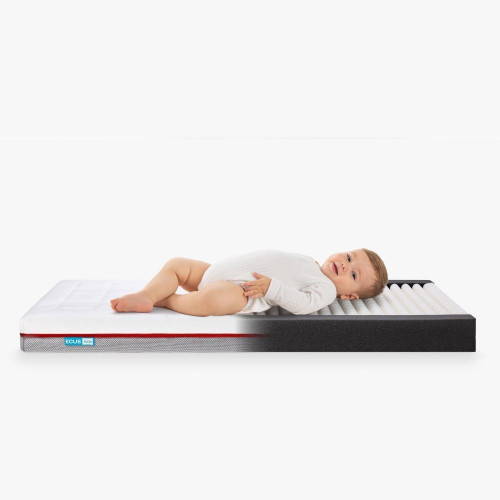 Colchón Ecus Kids Pigü Antiplagiocefalia transpirable blanco (disponible en varias medidas) Blanco