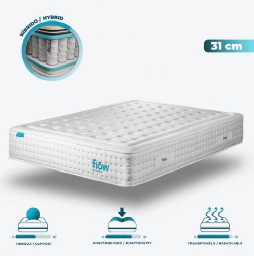 Colchón híbrido Flow HybridLuxe Fresh 6900