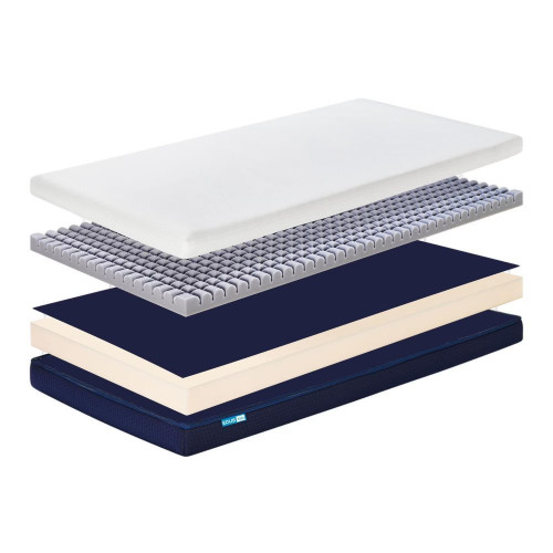 Colchón para Cuna Ecus Kids Care Antiplagiocefalia blanco (disponible en varias medidas) Blanco