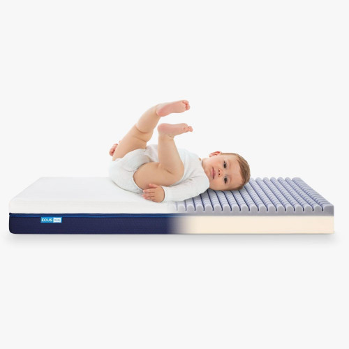 Colchón para Cuna Ecus Kids Care Antiplagiocefalia blanco (disponible en varias medidas) Blanco