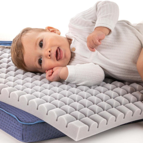 Colchón para Cuna Ecus Kids Care Antiplagiocefalia blanco (disponible en varias medidas) Blanco
