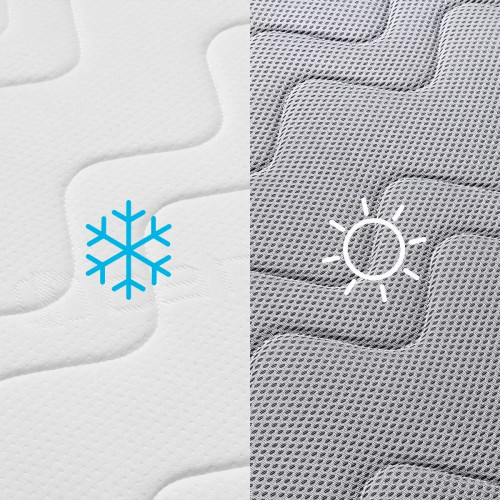 Colchón para Cuna Ecus Kids Lupi Visco Cool blanco/gris (disponible en varias medidas) Blanco / Gris