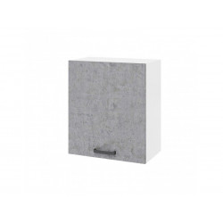 Colgante cocina 60x32x72 cm de madera blanca fresada y cemento - Antartide