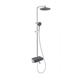 Columna de bañera termostática SENSEA Easy gris cromado