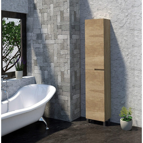 Columna de baño Alda olmo 35x181x25 cm