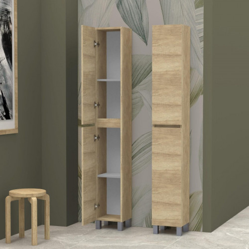 Columna de baño Espacio marrón 26.5x181x23 cm